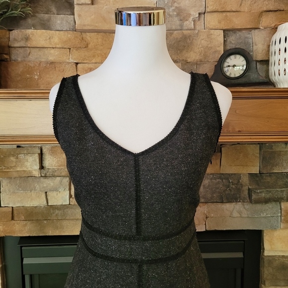 Sigrid Olsen speckled wool rickrack dress 2 - Picture 2 of 12